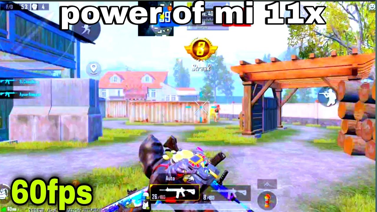power of mi 11x 🔥mi 11x 60fps gameplay | Best 1v4 cluches