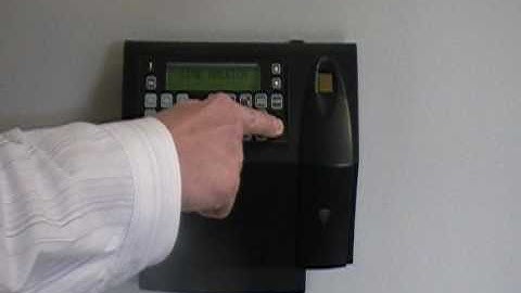 Biometric Fingerprint Time Clock Enrollment
