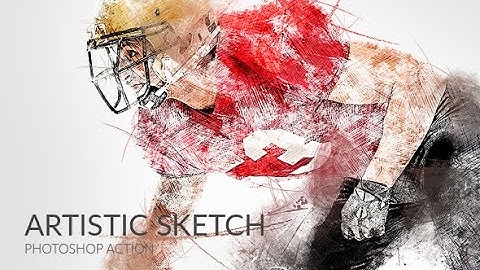 Artistic sketch Photoshop Action
