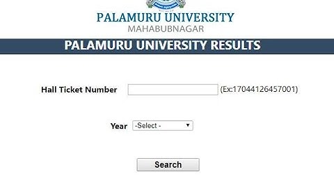 Palamuru College Degree Results 2021 PU 1st, 3rd, 5th Sem UG PG Result  | Palamuru University 2021