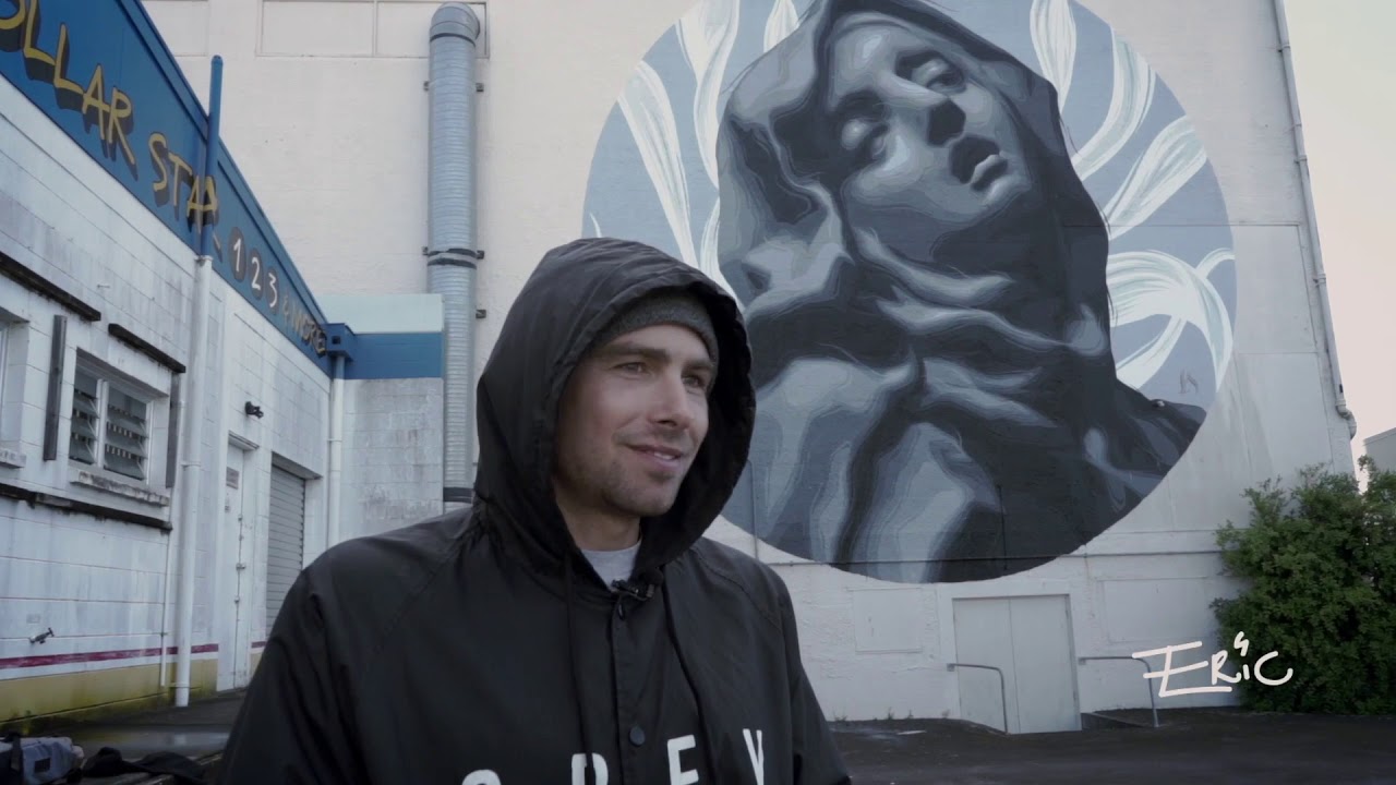 Eric Skotnes Mural in Te Puke for Street Prints