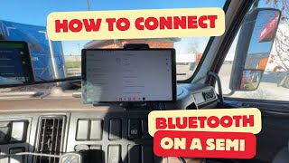 How to connect semi truck radio bluetooth