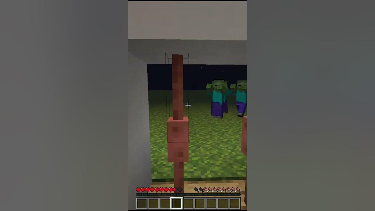 How to Get Rid of ZOMBIES in Minecraft shorts YouTube