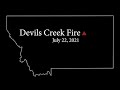 Devils creek fire entrapment