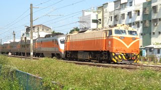10/13/2022 台鐵 8723次 PP自強號(無尾端機車)回送 本務E403電力機車 斗南通過 / TRA GE E42C leading UCW E1000 Push-Pull unit