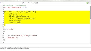 C++ |  ايجاد العدد الاكبر من بين 3 اعداد