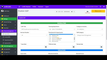 LuitBiz QMS SOP Management By QA Manager