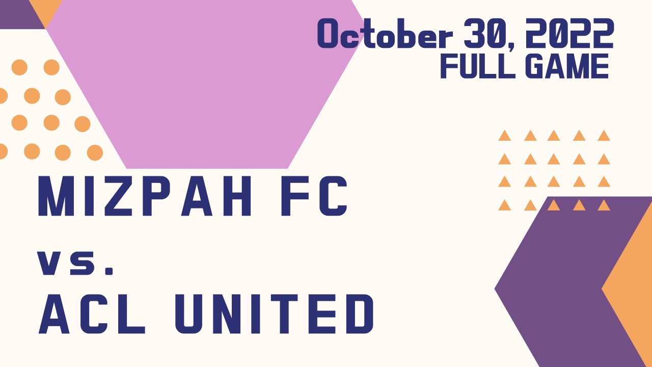 FULL GAME | Mizpah FC vs ACL United | Sports Leagues Canada | Oct 30, 2022