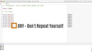 Intro to Swift, Lesson 16.1 - For Loop