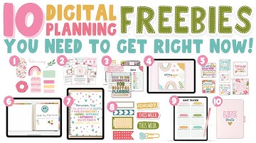 10 Digital Planning Freebies That You Need Right Now! 🦋✨💓
