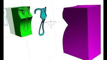 6. Siemens Nx Mold Design. Creating core and cavity regions. Wall Hook. (Solidworks Motion Studio)