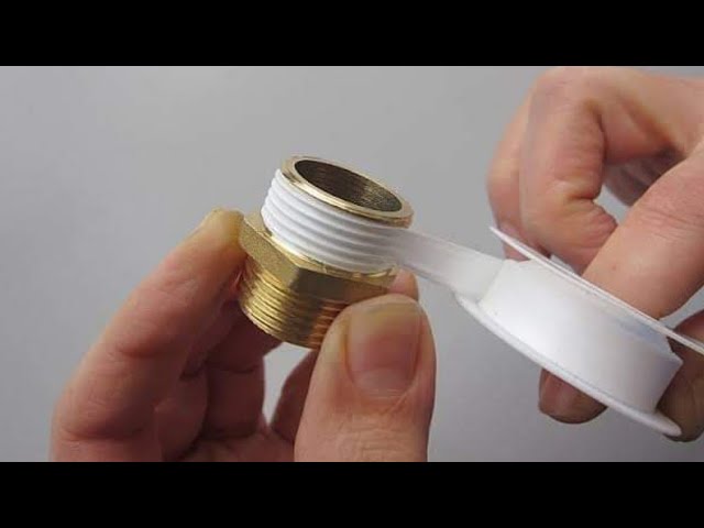 How to apply teflon tape to a pipe thread made easy. Plumbing Tips! 