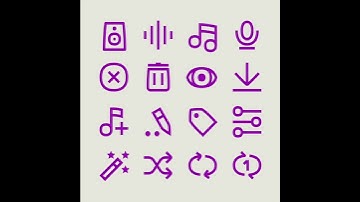 Deezer icon system by iconwerk