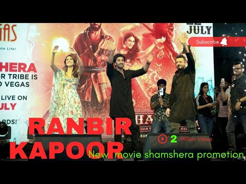 Sanjay dutt ❤️ Ranbir kapoor ❤️and Vaani kapoor ❤️on vegas mall || new movie shamshera promotion |