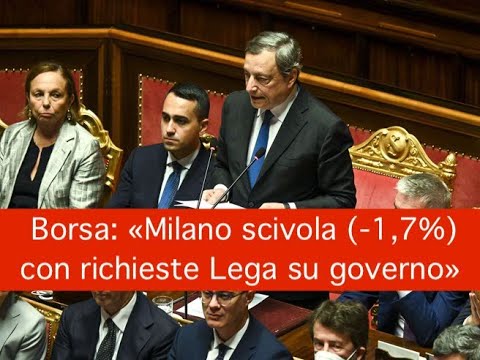 Borsa: «Milano scivola (-1,7%) con richieste Lega su governo»