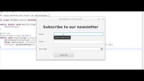 JavaFX application using Bean Validation and CDI 2
