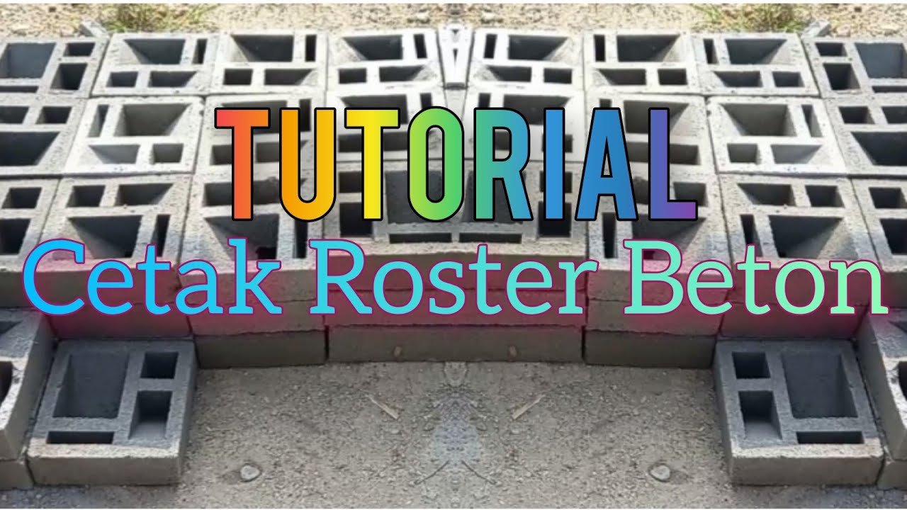 Cara Cetak Roster Beton Untuk Pemula - YouTube