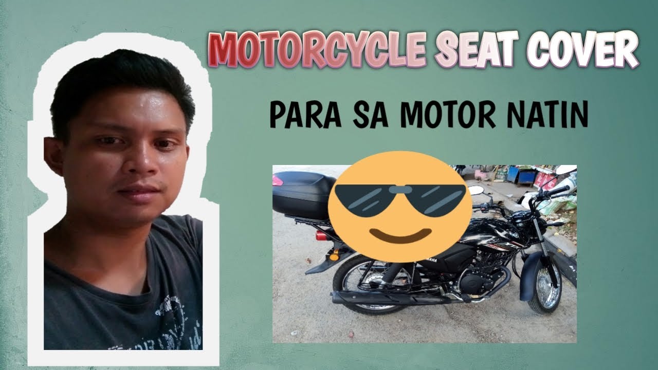 Motorcycle seat cover - YouTube