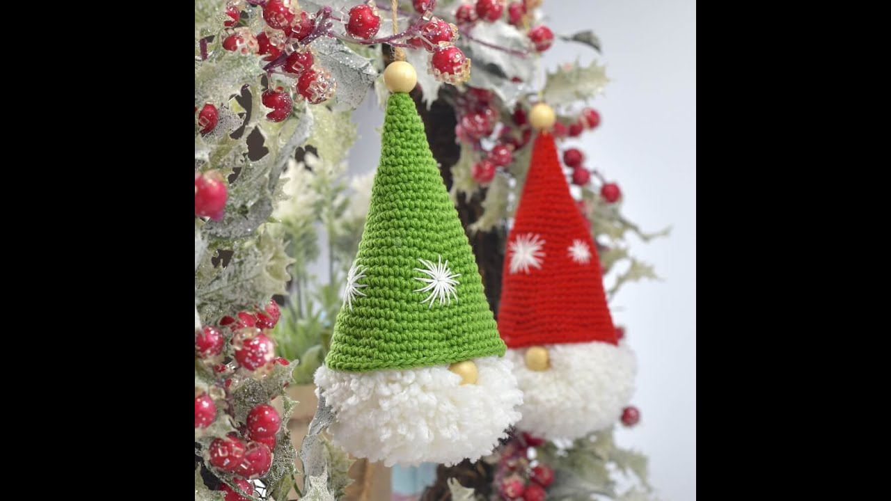 Crochet Christmas Tree Ornament (Pattern Highlights No Audio) - YouTube