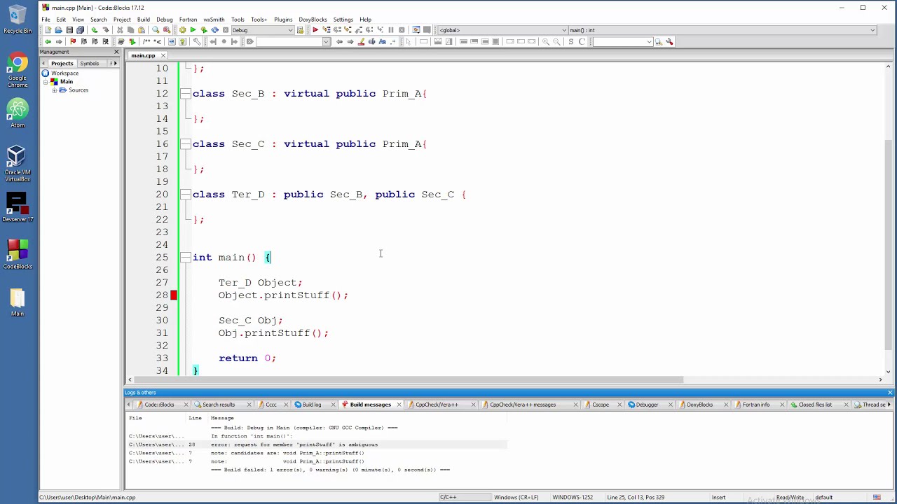 C++ OO - 34 - Virtual Inheritance -