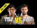 Aung la n sang vs reinier de ridder  one championship full fight