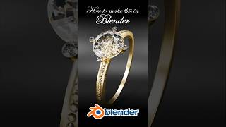 How to Make a Diamond Ring in Blender 💍 | #Shorts #kukkgraphic