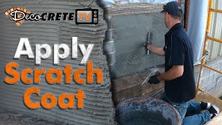 How To Apply Scratch Coat | Vertical Concrete