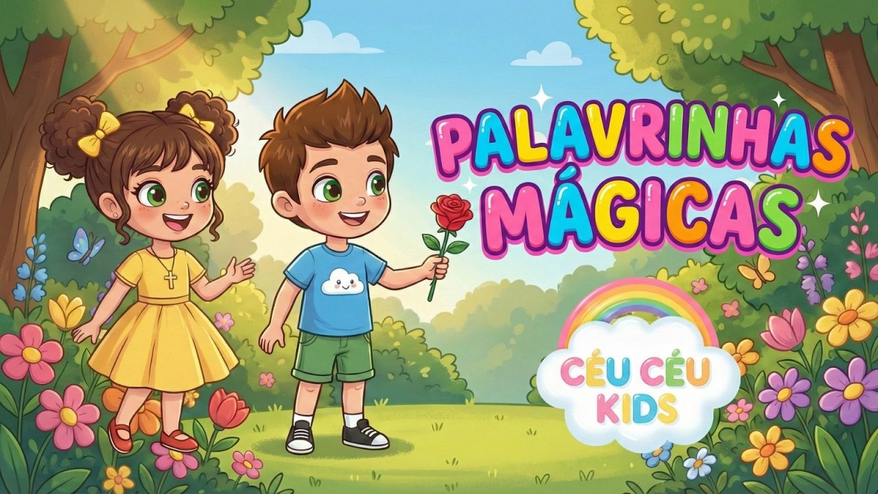 Palavrinhas Mágicas 🎵 Música Infantil Educativa (Céu Céu Kids)