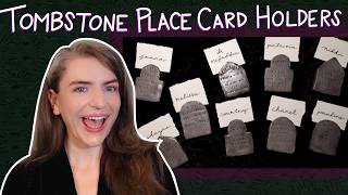 Making Tombstone Place Card Holders | Craft with Me!