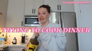 Attempting To Adult Cook Dinner With Me