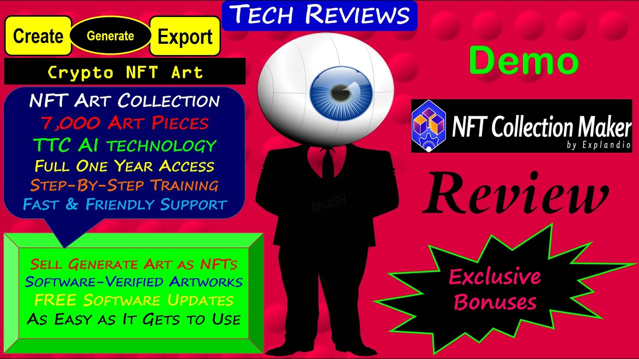 NFT Collection Maker Review, Bonuses, Demo: Generate Massive Crypto NFT Art Collections Automatic