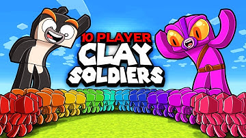 10 Player CLAY SOLDIERS World War! (Minecraft)