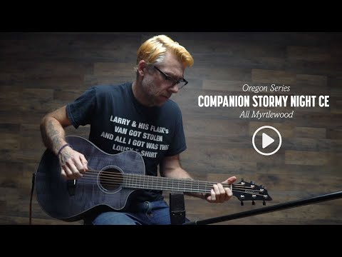 Breedlove Oregon Companion Stormy Night CE Myrtlewood Acoustic Guitar