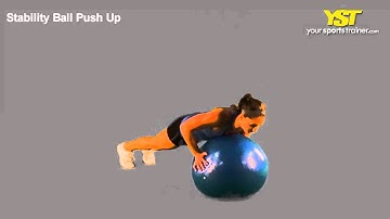 Stability Ball Push Up