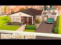 Couple&#39;s First Retro Family Home 💚 | The Sims 4 Speed Build