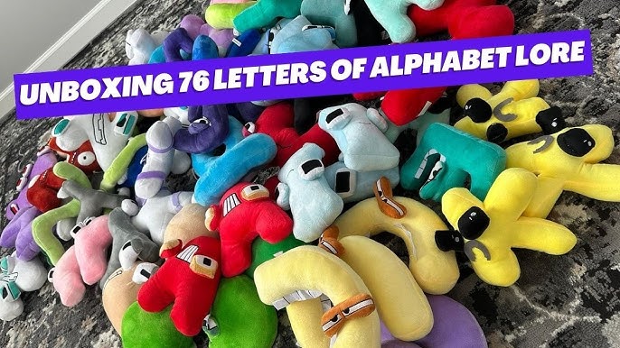 Alphabet Lore But these are plush toys (A-Z) 