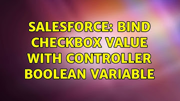 Salesforce: Bind checkbox value with controller boolean variable
