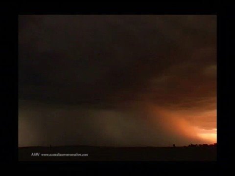 tornado hailstones severe storms lightning video A...