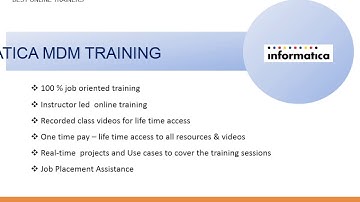 Informatica MDM Online Training