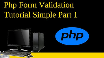 Php Form Validation Tutorial Simple Part 1