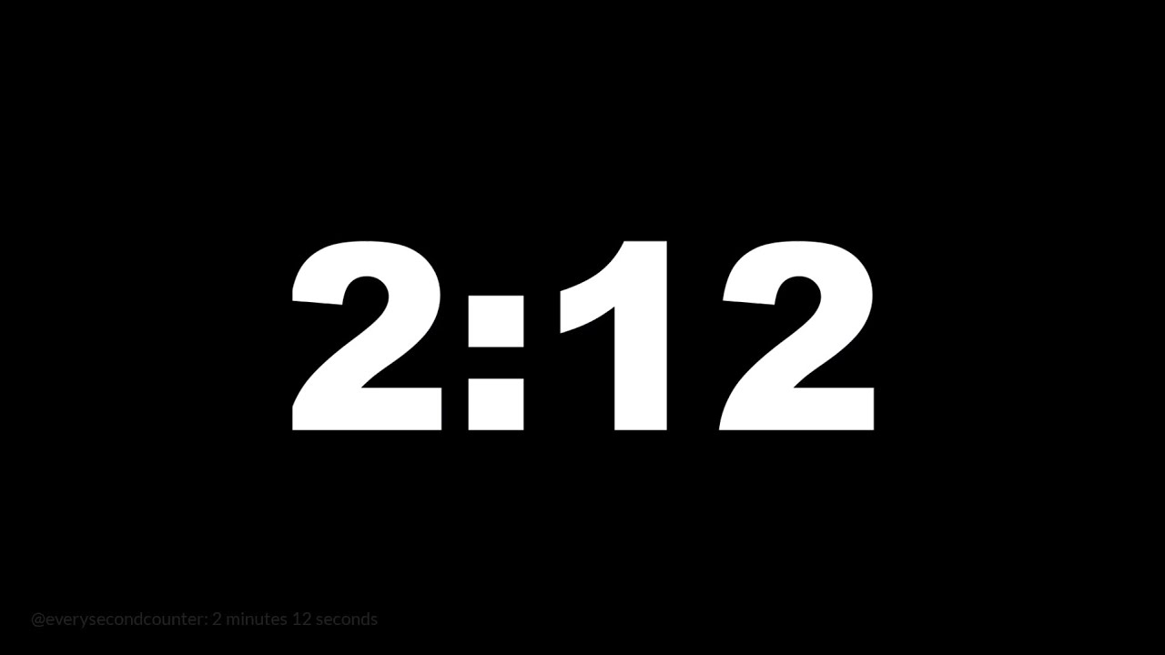 2 minutes 12 seconds [132 secs] clock timer countdown || Alarm Focus