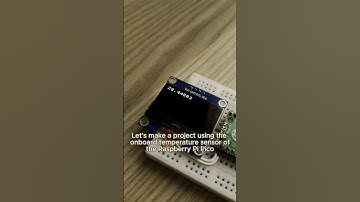 Using Raspberry Pi Pico onboard temperature sensor with OLED display #raspberrypi #micropython