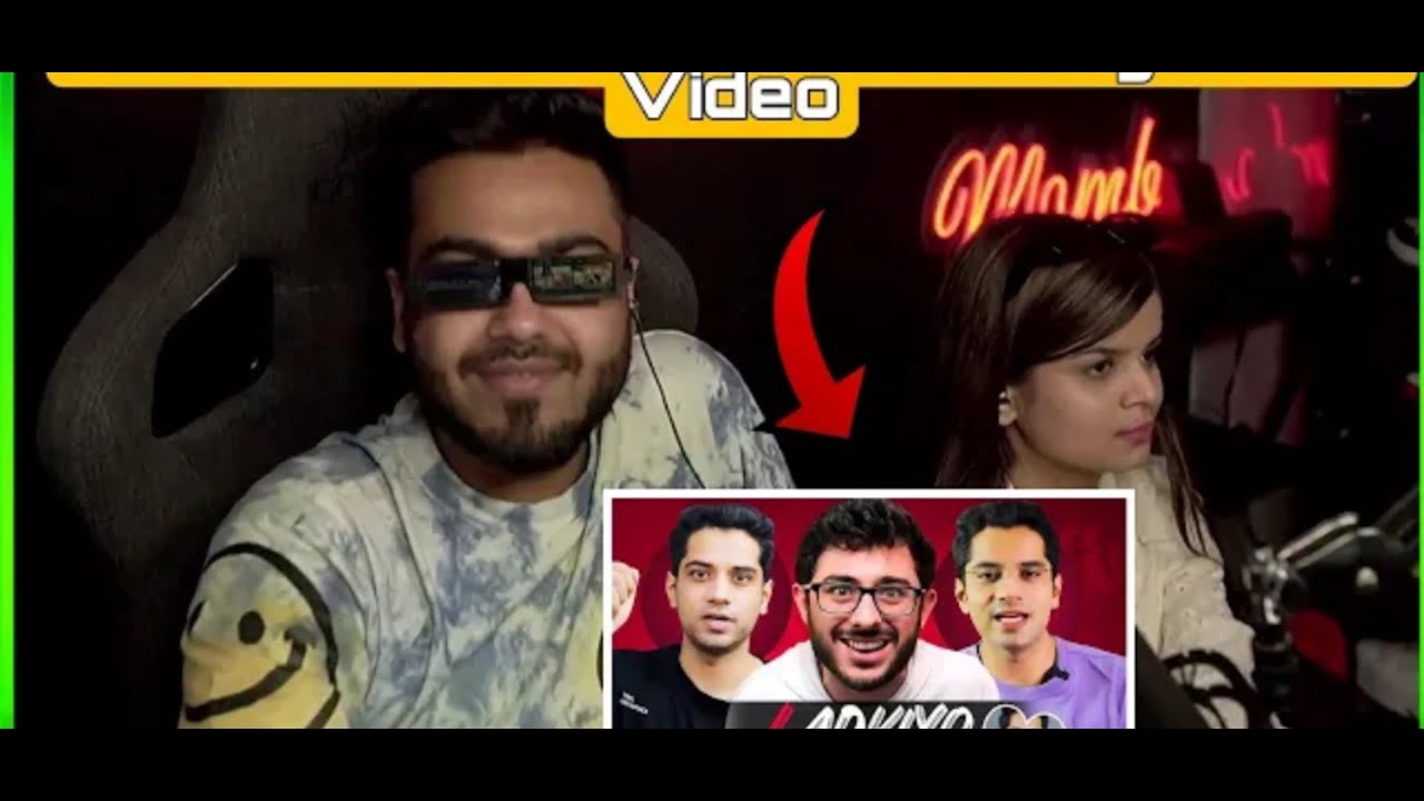 krutika and mamba react to carryminati video || Very funny reaction 