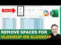 Quickly Remove Spaces in Excel for VLOOKUP or XLOOKUP - New Excel Online CoPilot Tool