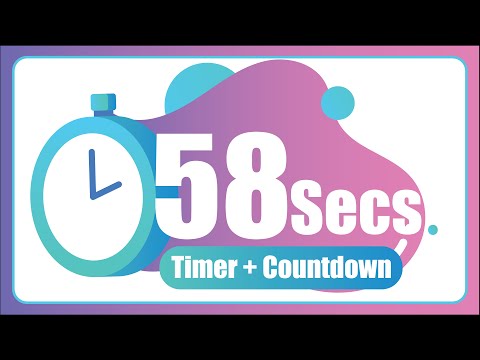 58 Seconds countdown Timer ⏱ with Alarm 🚨 (The Moments)