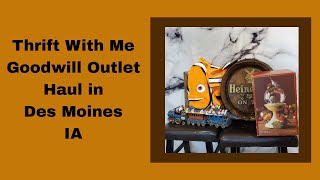 Goodwill Outlet Bins Des Moines IA | Thrift With Me | Bins Haul Vintage Hard Goods | Reseller Tips