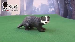 鐵雄電刷車-Mojo fun 動物模型 387033-小黑獾
