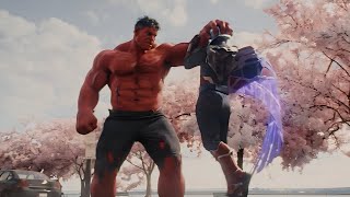 The President Turns Into Red Hulk And Attacks Captain America