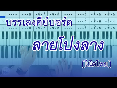 บรรเลงคีย์บอร์ด ลายโปงลาง (โน้ตไทย) | สตีฟ ฐิติวัสส์ ทองอ่อน