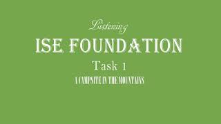ISE Foundation Trinity Listening A2 - Holidays - Task 1 - A Map of a Campsite in the Mountains